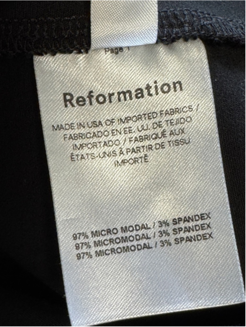 Reformation Henderson Knit Dress Black size XL - Picture 8 of 9